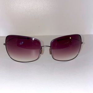 Oliver Peoples Papillon W Antique Gold Frame Brown Lens Sunglasses